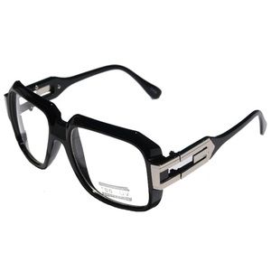 MEN’S GLOSSY BLACK & SILVER RETRO  GAZELLE Glasses